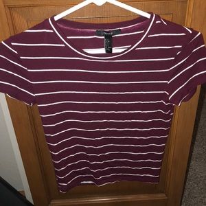 Tight striped T-shirt